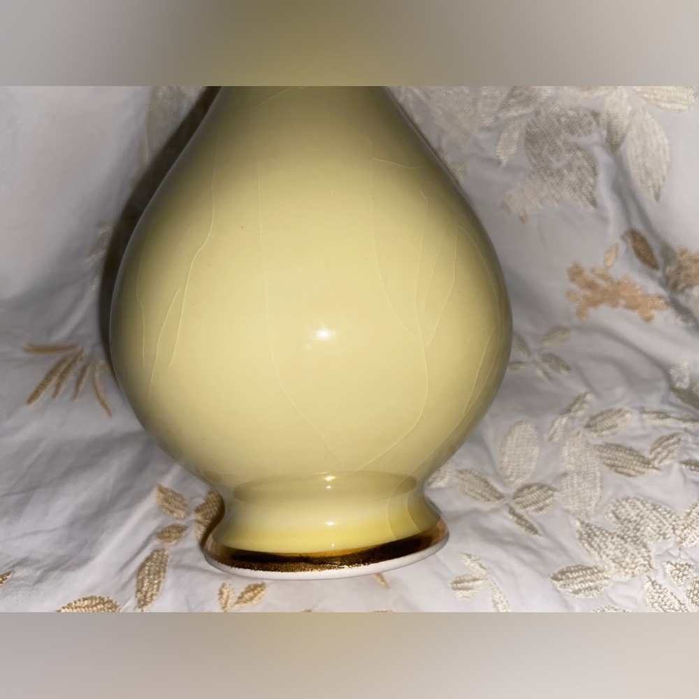 2 Ceramic Vases Between8-10”Used Condition w/24kt Art/Chokin-Beautiful/Different - Picture 12 of 16